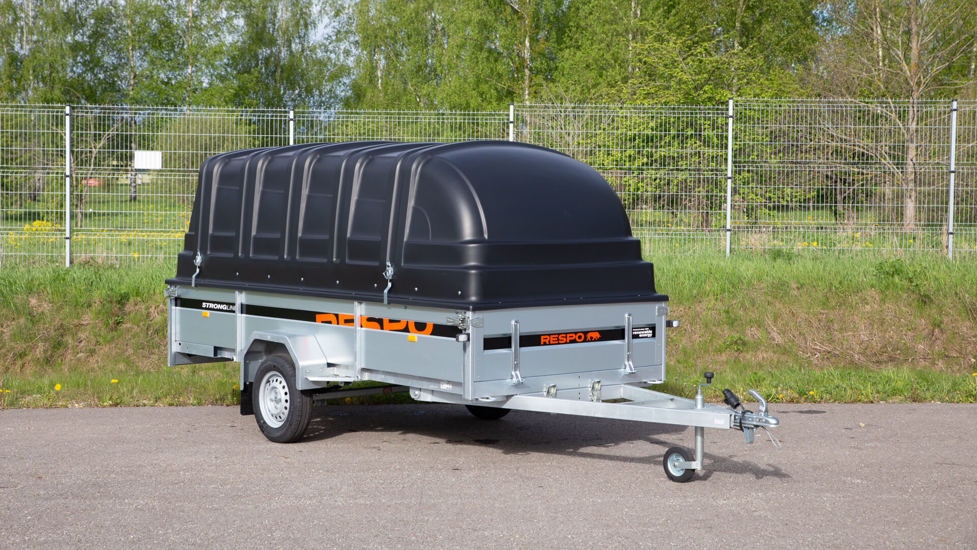 Släpvagnar 2.65x1.25m PLH med nätgrindsats